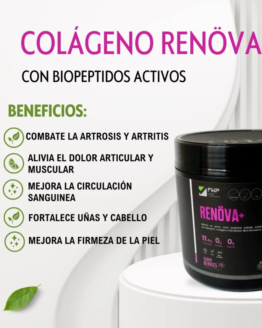 COLÁGENO RENÖVA: Tu secreto diario para verte más joven