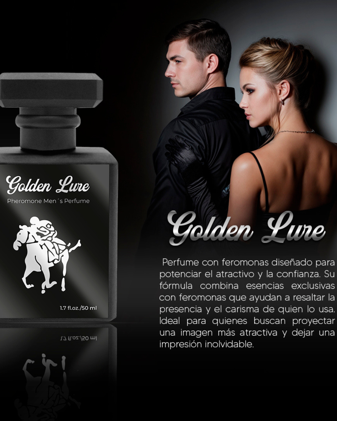 Golden Lure - Perfume con Feromonas para Atraer y Seducir