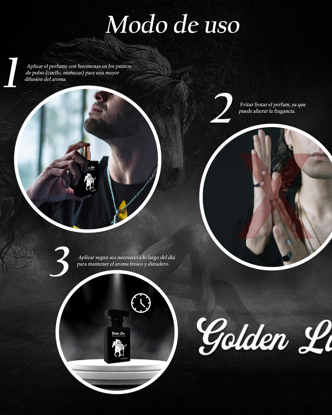 Golden Lure - Perfume con Feromonas para Atraer y Seducir